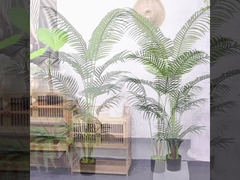 پونی کف مصنوعی درخت نخل دکوراسیون داخلی گلدان بدون آب ظاهر طبیعی