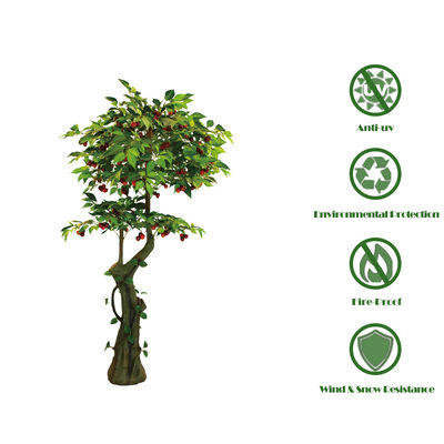 Amazon Hot Artificial Plants Landscape Cherry Tree Decoration Bonsai Plants