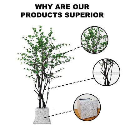 Adjustable Branches Artificial Silk Plant Home Garden Morning Tree