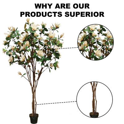 210cm Artificial Magnolia Tree For House Office Long Lasting Evergreen Plants