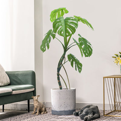 100cm Artificial Landscape Trees Green Monstera Floor Hyperallergic Plants For Office Decor