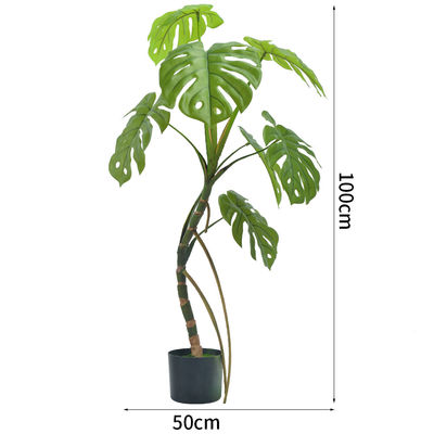 100cm Artificial Landscape Trees Green Monstera Floor Hyperallergic Plants For Office Decor