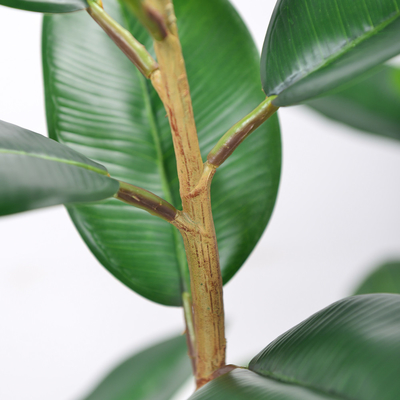 Artificial Potted Floor Plants Small Ficus Pandurata For Garden Decoration