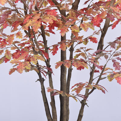 Artificial Autumn Color Oak Tree 150cm 180cm 210cm | Seasonal Faux Oak for Interior Decor & Commercial Landscaping