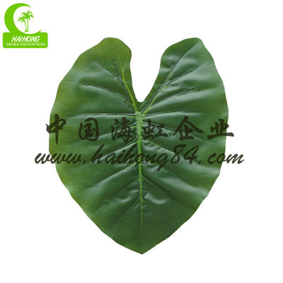 High Simulation Lager Leaves Plant Artificial Elephant's Ear Tree With Three Trunk For Landscaping