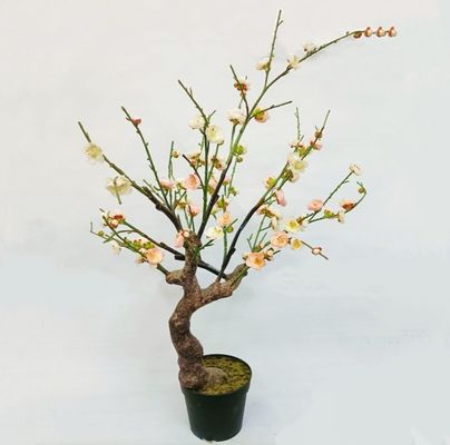 Anti UV Artificial Landscape Trees Peach Blossom Simulated Plant Garden Decor