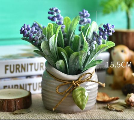 Potted Artificial Wheat Ear Colorful Flower Home Office Desk Decor