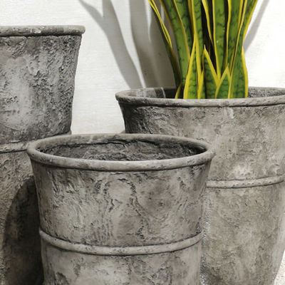 Nordic Antique Balcony Bonsai Floor Flower Pot Imitation Stone