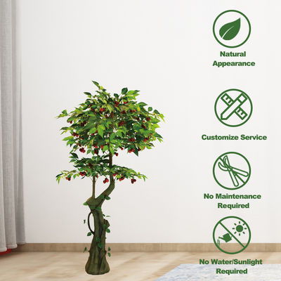 Amazon Hot Artificial Plants Landscape Cherry Tree Decoration Bonsai Plants