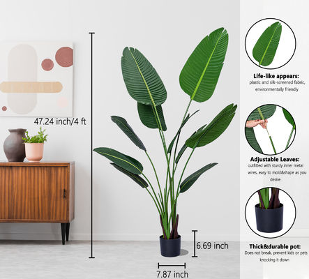 160cm Artificial Office Plant Indoor Traveler'S Palm Fake Potted Trees