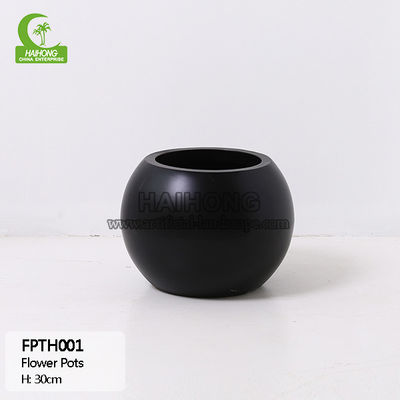 Indoor Outdoor Mental H30cm Round Plant Pot Artificial Plant Accessories