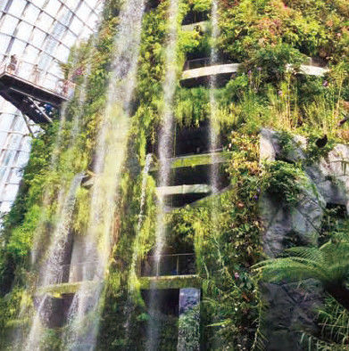 Artificial GRC Landscaping Mountain Tree Rock Decoration Theme Park